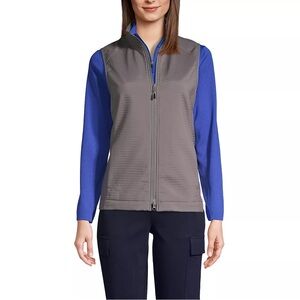 Lands' End Women's everyday Vest 100% Polyester color Gray size S (6-8) NWOT